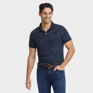 Goodfellow & Co short sleeve paisley polo